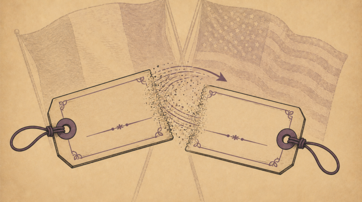 Illustration of a Scottish immigrant name and identity changing over generations