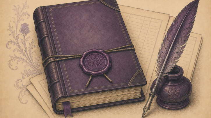 Illustration of a Scottish statutory registration ledger
