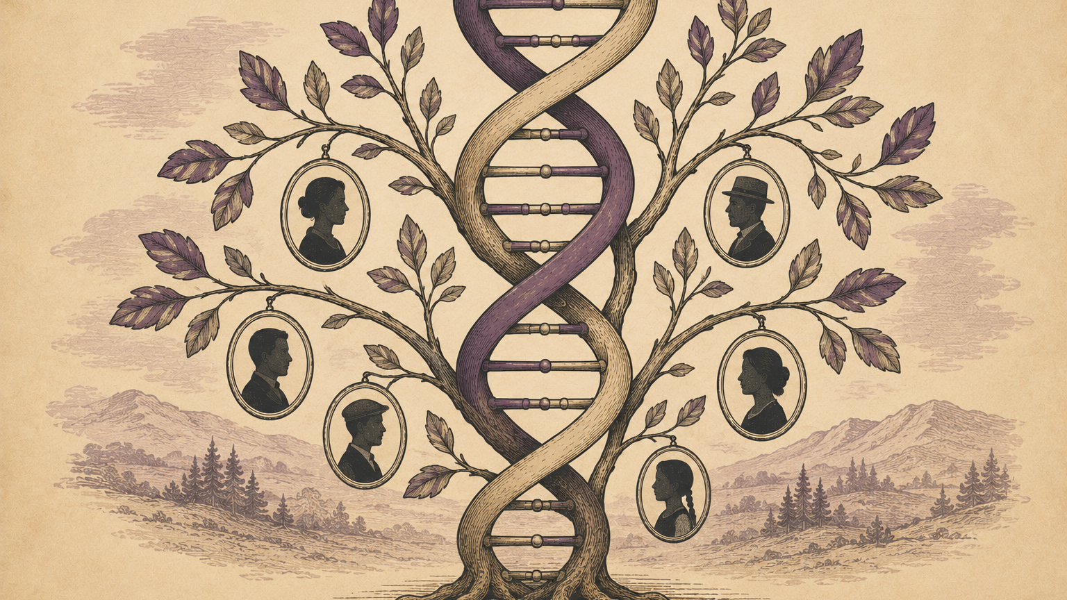 Illustration of DNA testing for Scottish ancestry research