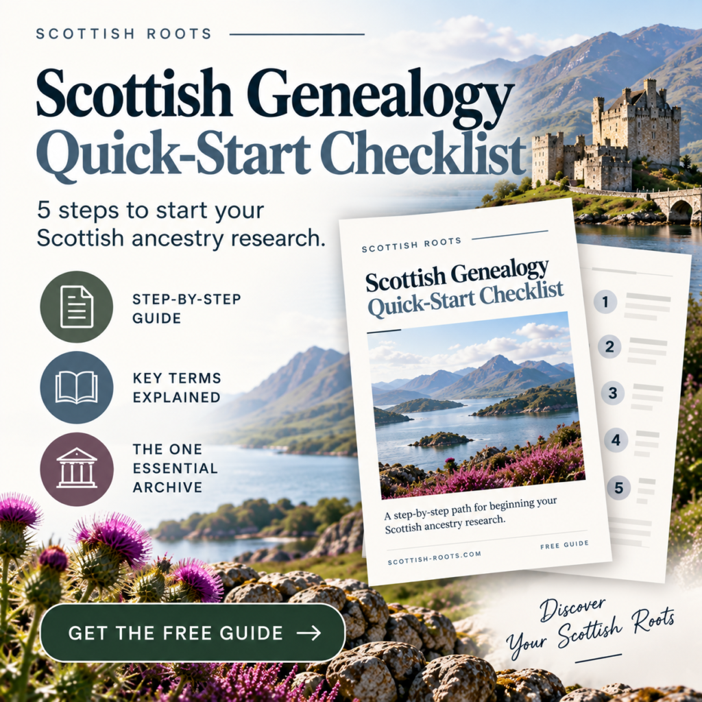 scottish genealogy checklist side banner